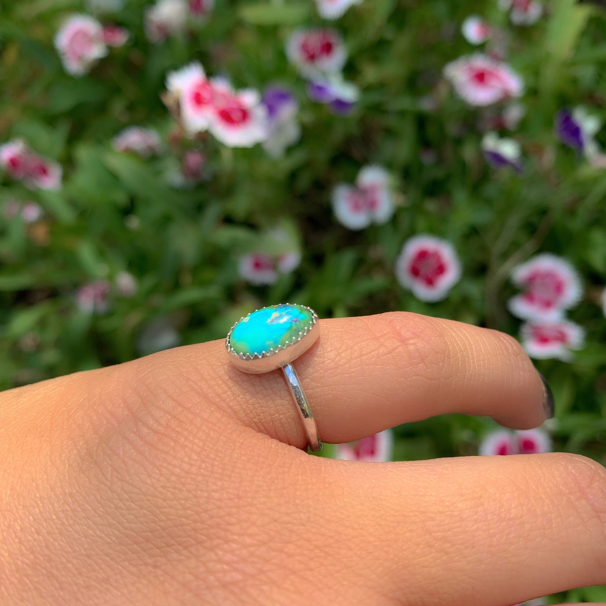 Sonoran Gold Turquoise Ring - Size 4 