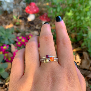 The Persephone Ring Stack - Energy & Vitality 