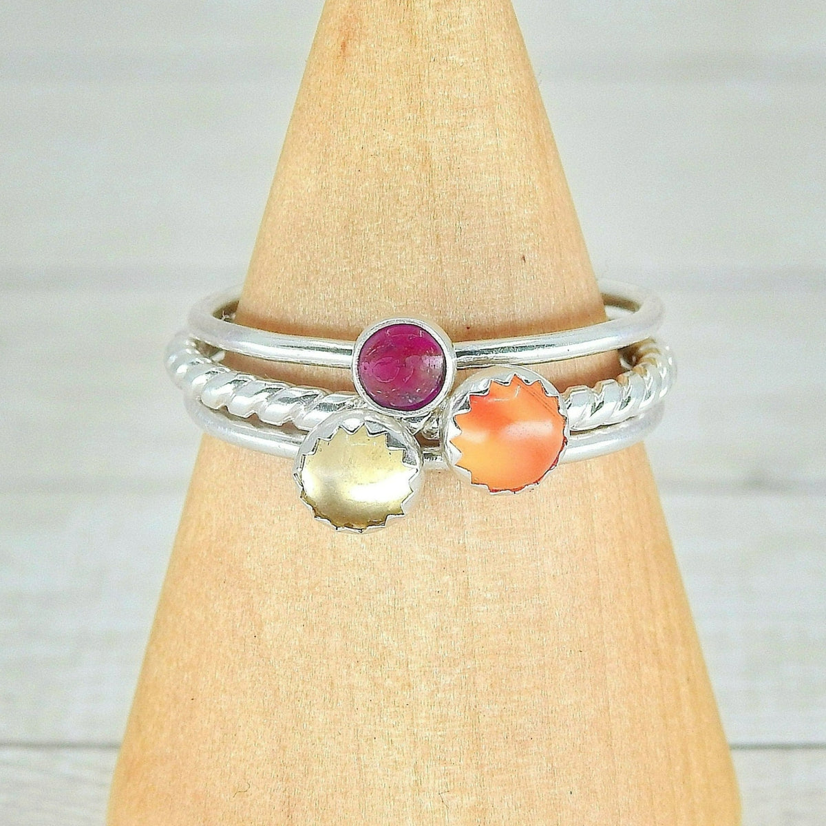 The Persephone Ring Stack - Energy & Vitality 