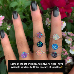 Celestial Aura Quartz Ring - Made to Order 