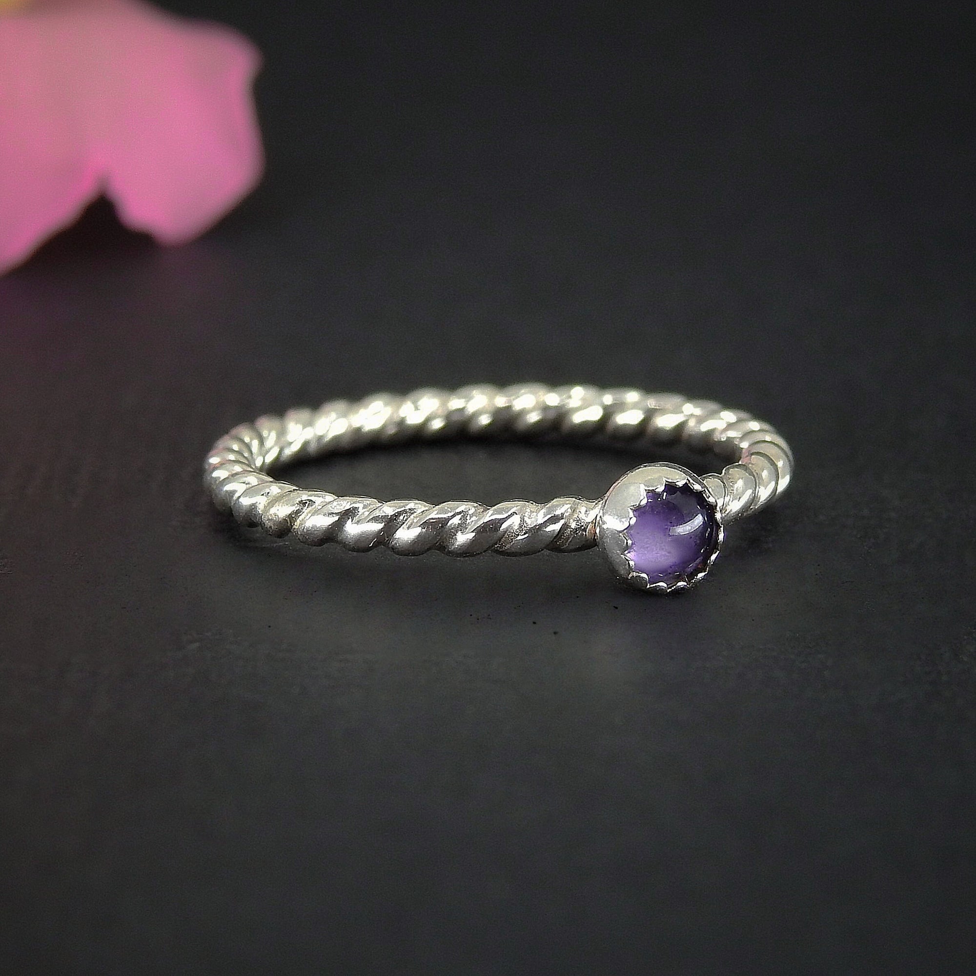 Iolite Twist Ring - Made to Order 