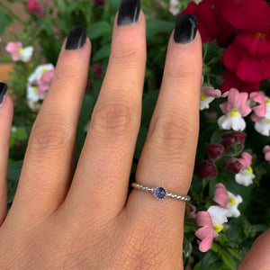 Iolite Twist Ring - Made to Order 