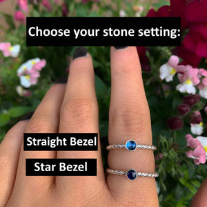Kyanite Twist Ring - Made to Order 