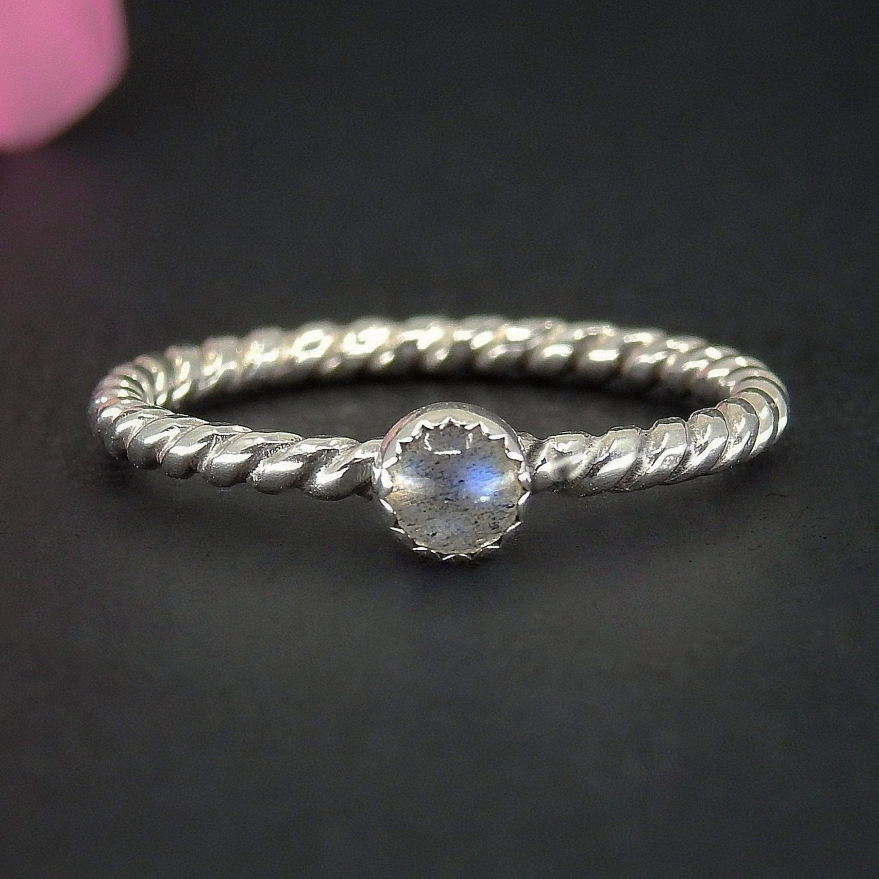 Labradorite Twist Ring - Made to Order 