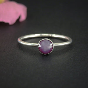 Rose Cut Ruby Ring - Made to Order 