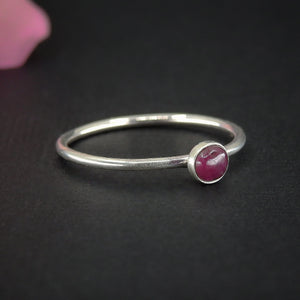 Dainty Ruby Ring - Made to Order 