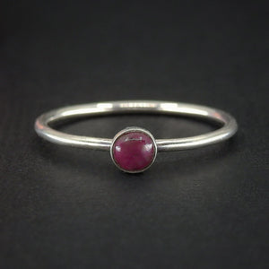 Dainty Ruby Ring - Made to Order 