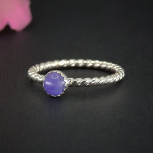 Tanzanite Twist Ring - Made to Order 