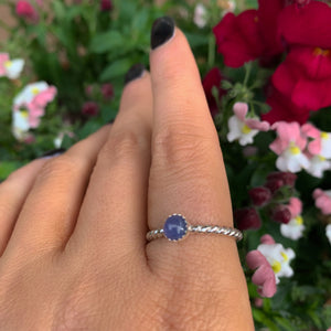 Tanzanite Twist Ring - Made to Order 
