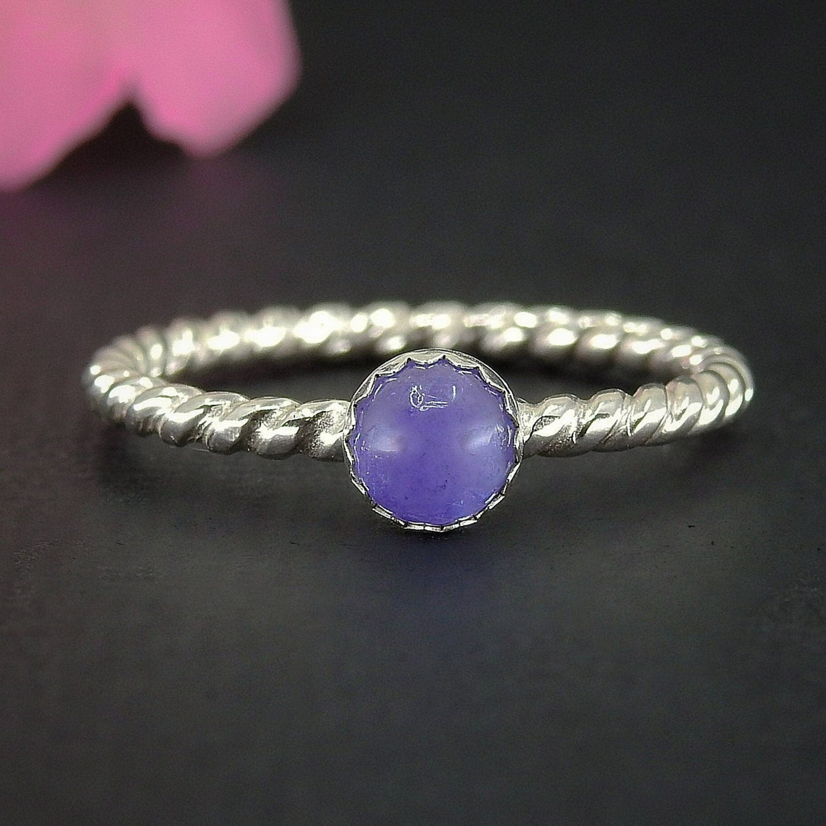 Tanzanite Twist Ring - Made to Order 