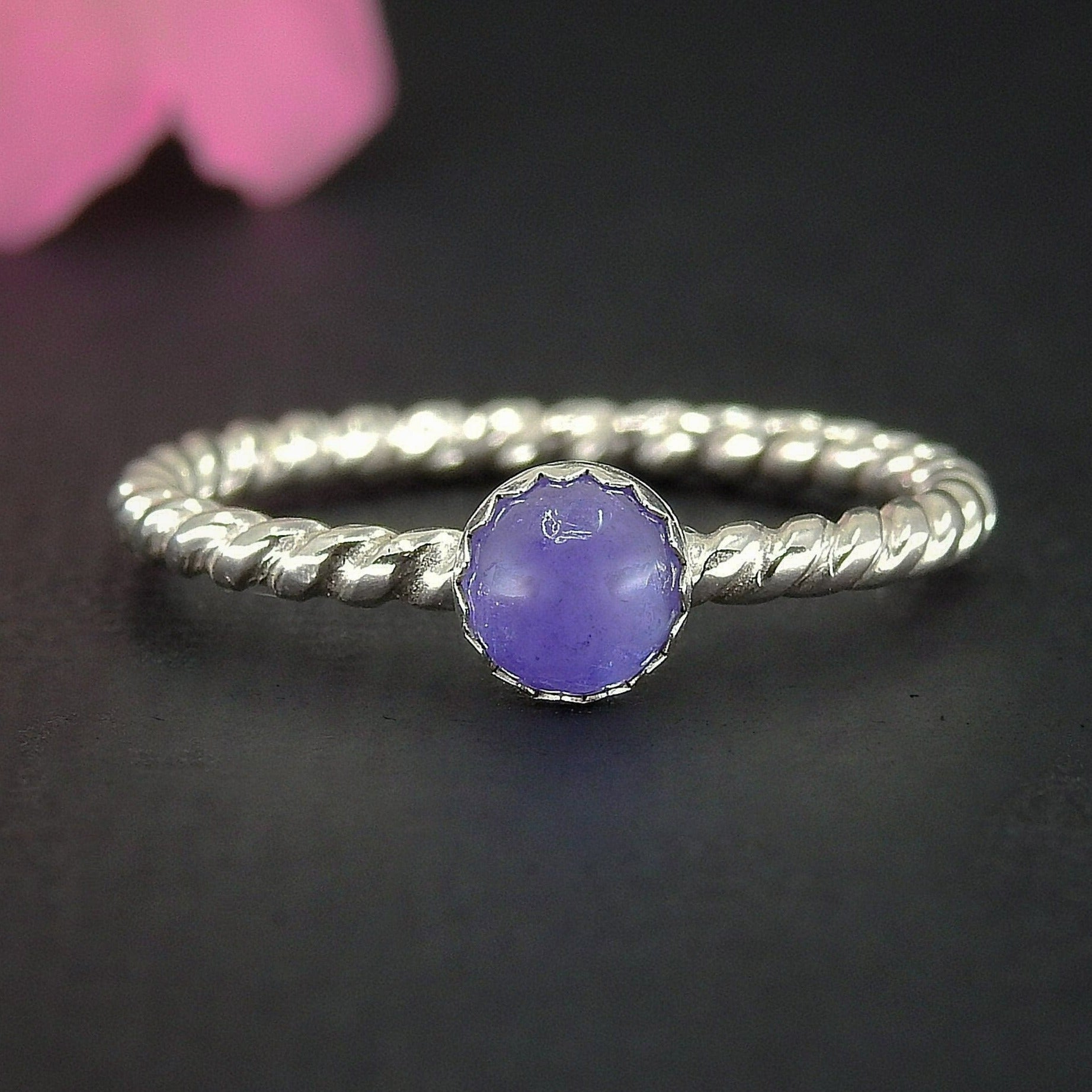 Tanzanite Twist Ring - Made to Order 