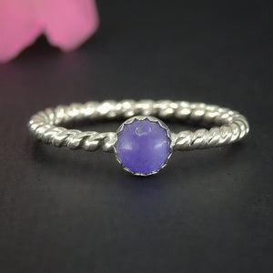 Tanzanite Twist Ring - Made to Order 