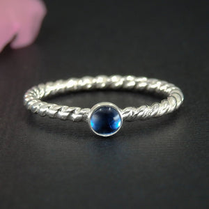 Kyanite Twist Ring - Made to Order 