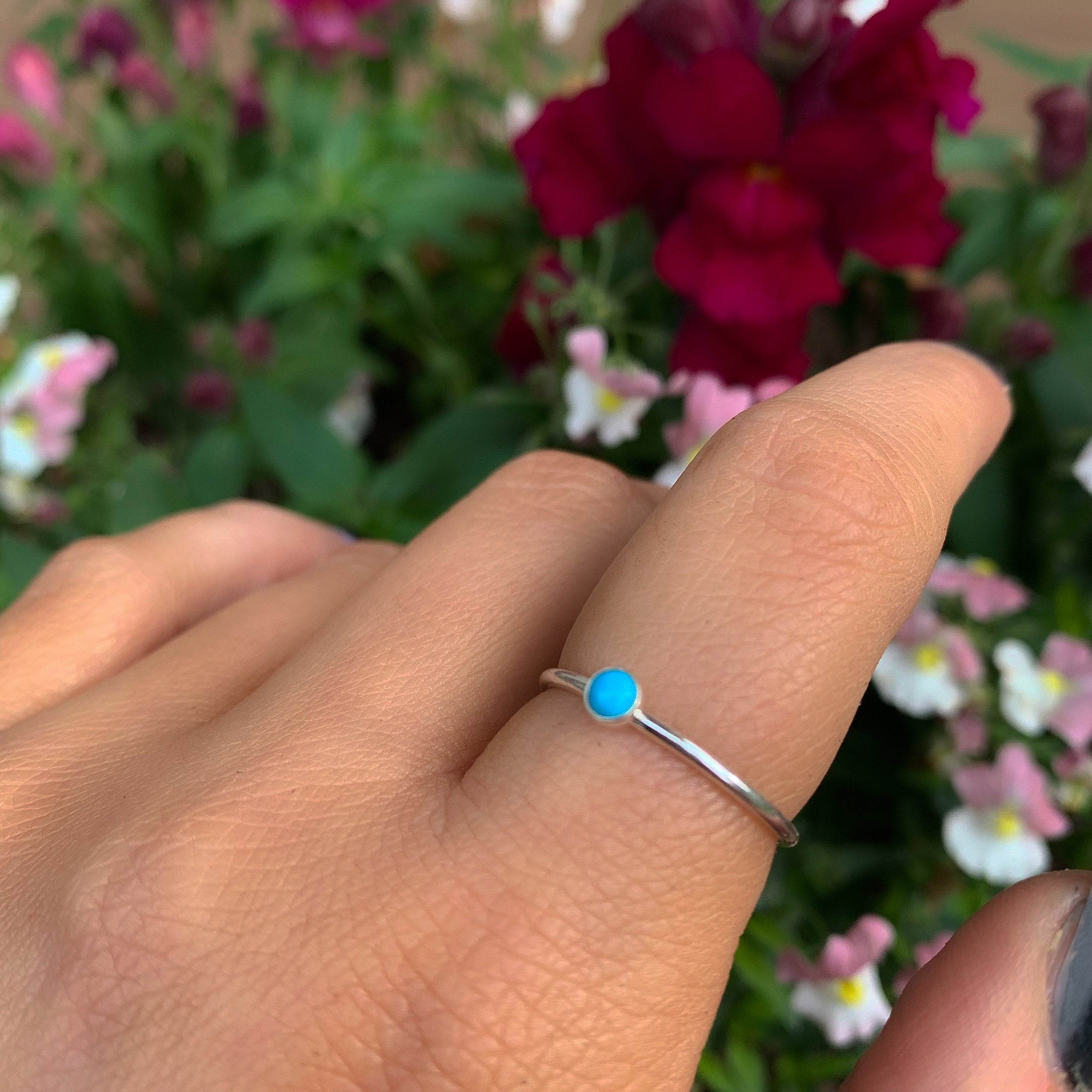 Dainty Turquoise Ring - Made to Order 