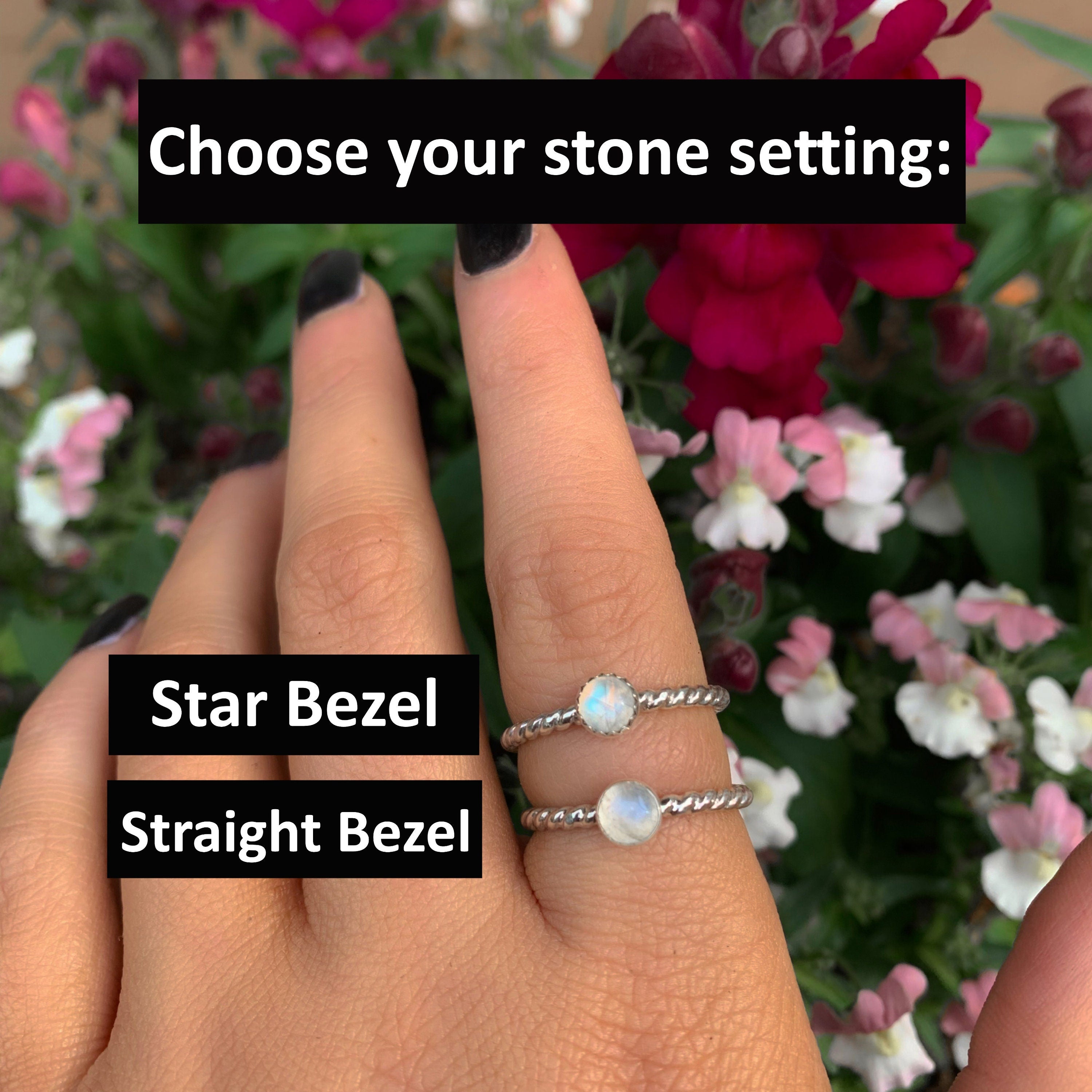 Moonstone Twist Ring - Made to Order 