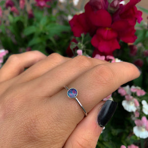 Rainbow Australian Opal Ring - Made to Order 