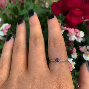 Dainty Ruby Ring - Made to Order 
