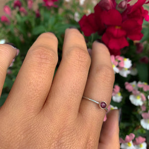 Dainty Ruby Ring - Made to Order 