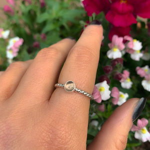 Smoky Quartz Twist Ring - Made to Order 