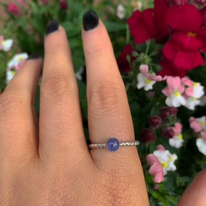 Tanzanite Twist Ring - Made to Order 
