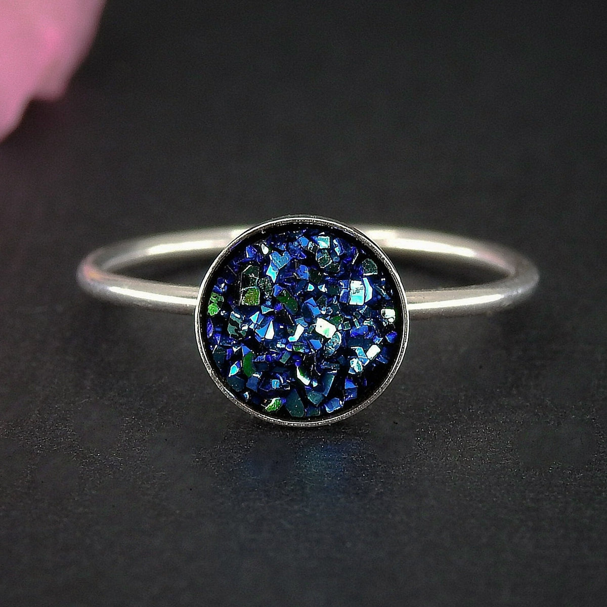 Titanium Aura Quartz Ring - Made to Order 