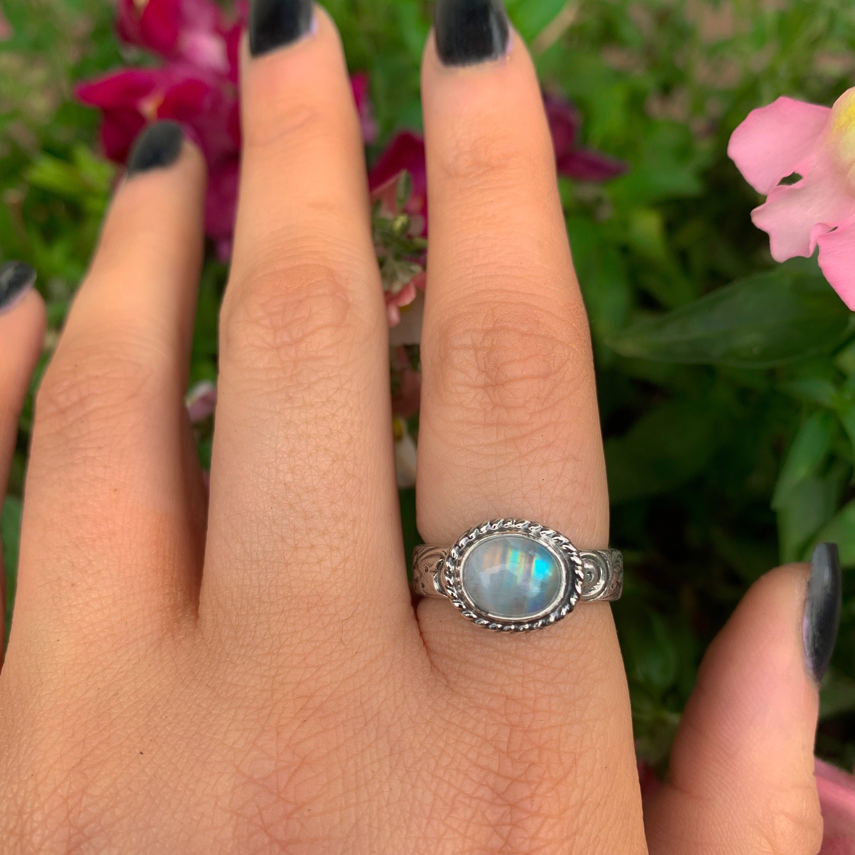 Moonstone Ring - Size 8 