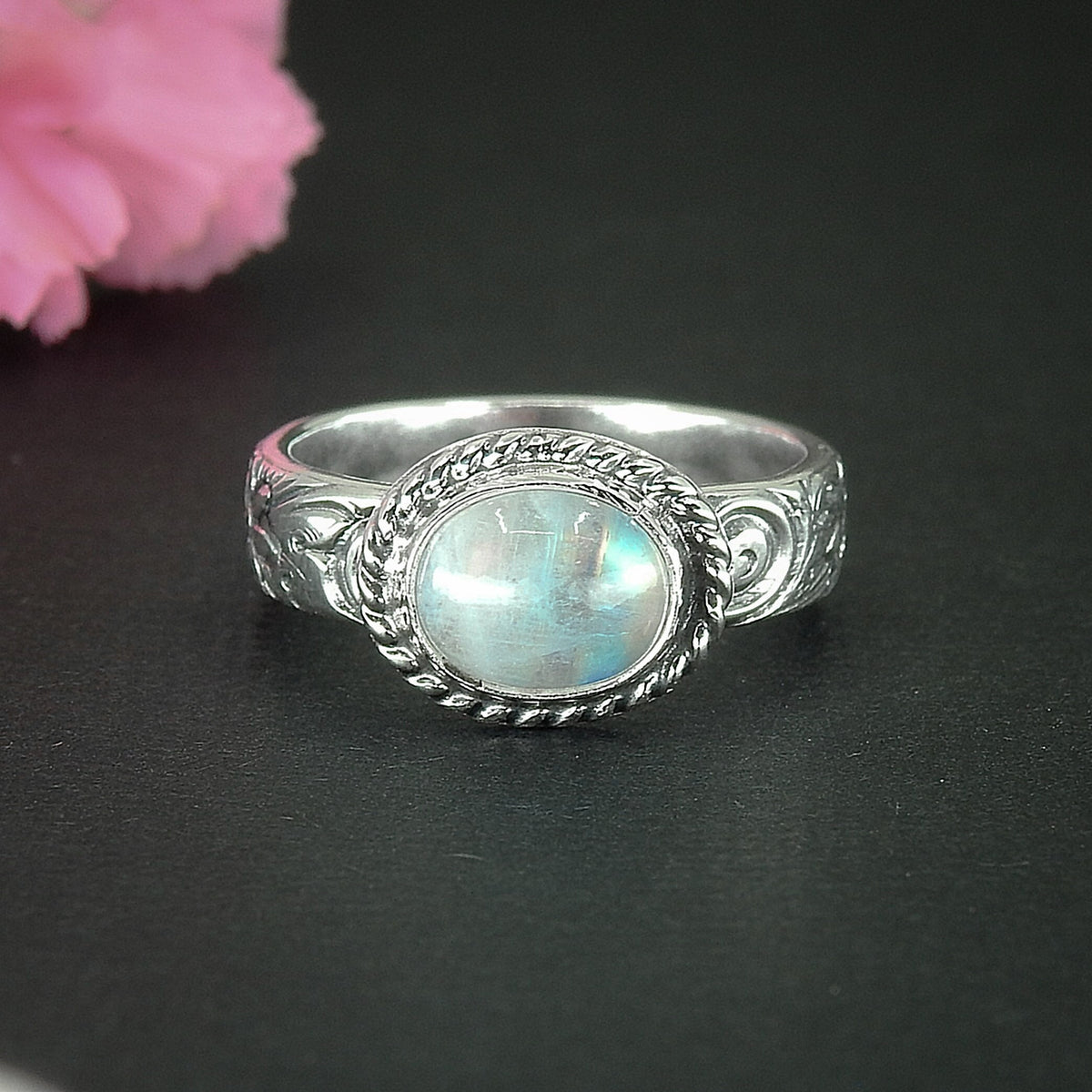 Moonstone Ring - Size 8 