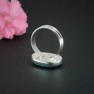 King's Manassa Turquoise Ring - Size 7 
