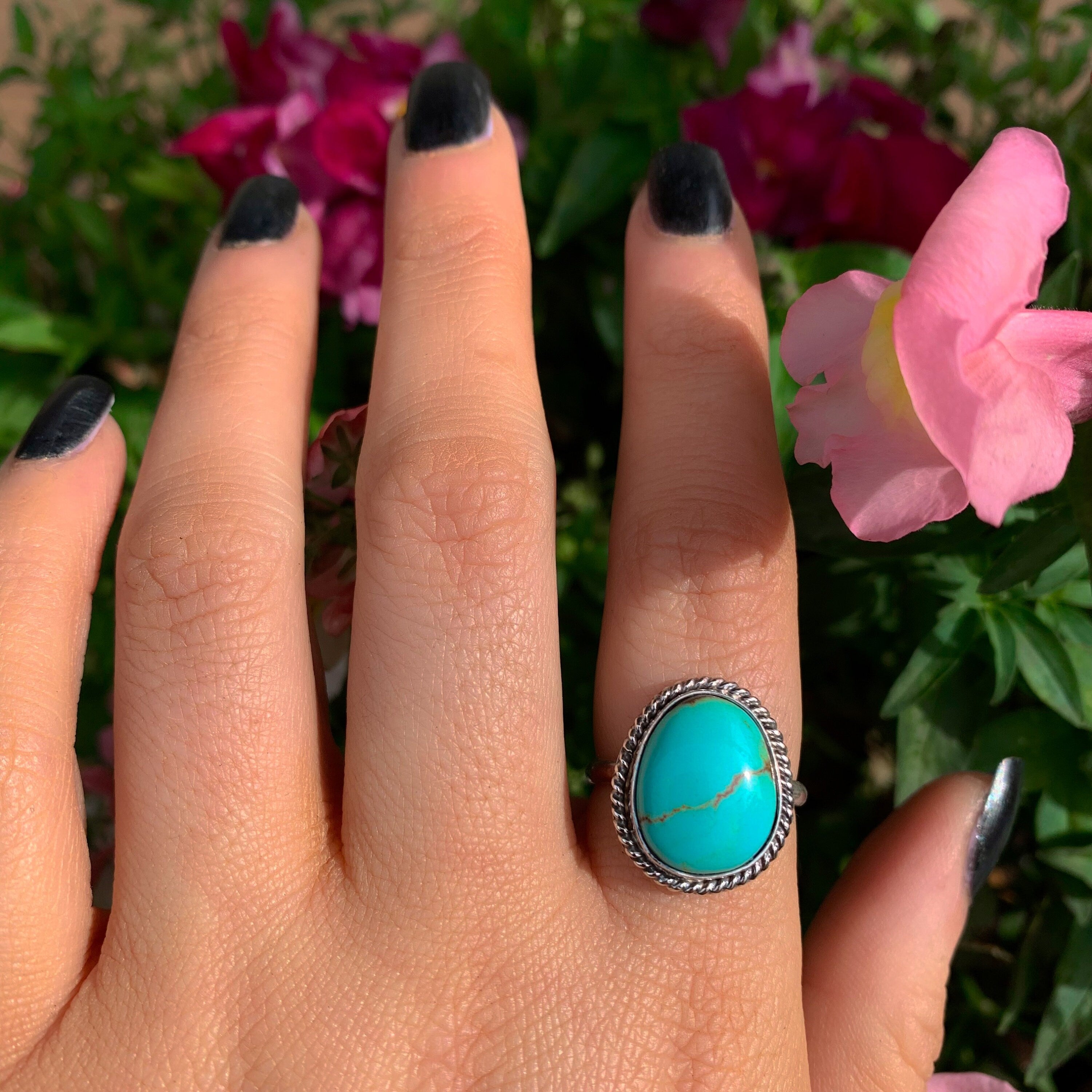 Royston Turquoise Ring - Size 8 