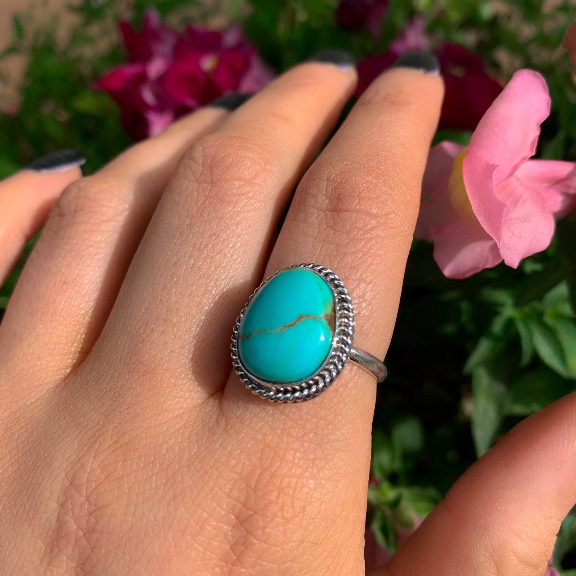 Royston Turquoise Ring - Size 8 