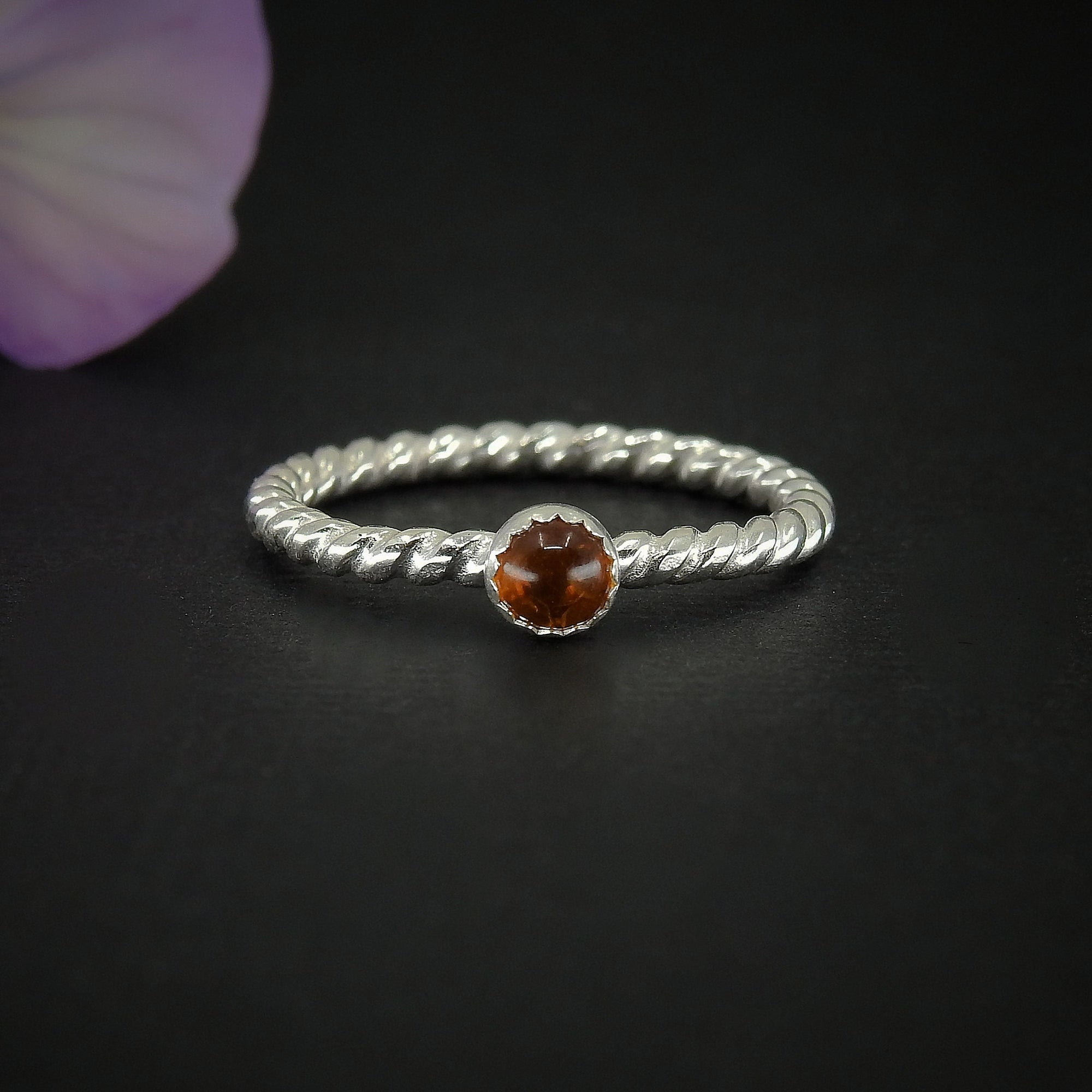 Baltic Amber Twist Ring - Made to Order 