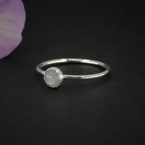 Grey Moonstone Ring - Made to Order 