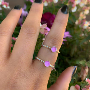 Lavender Jade Twist Ring - Made to Order 