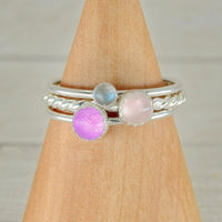 The Andromeda Ring Stack of Beauty - Sterling Silver 