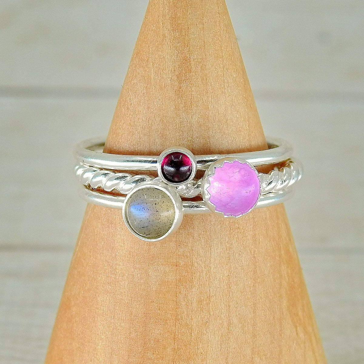 The Fortuna Ring Stack of Luck - Sterling Silver 