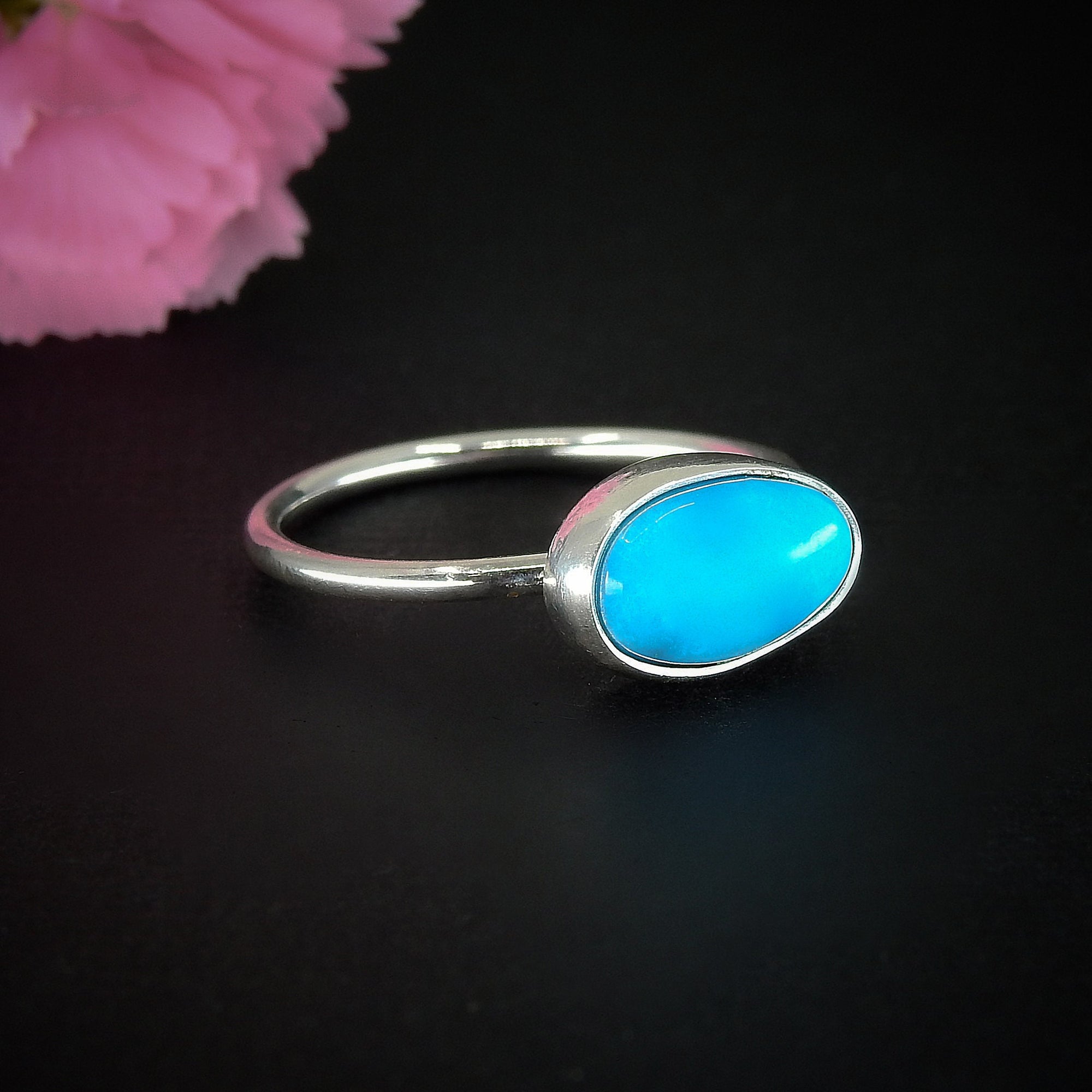 Sleeping Beauty Turquoise Ring - Size 9 