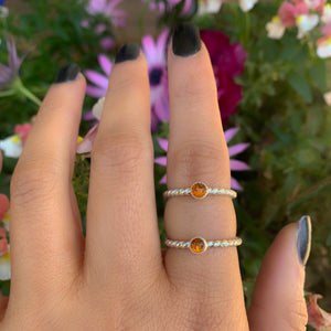 Baltic Amber Twist Ring - Made to Order 