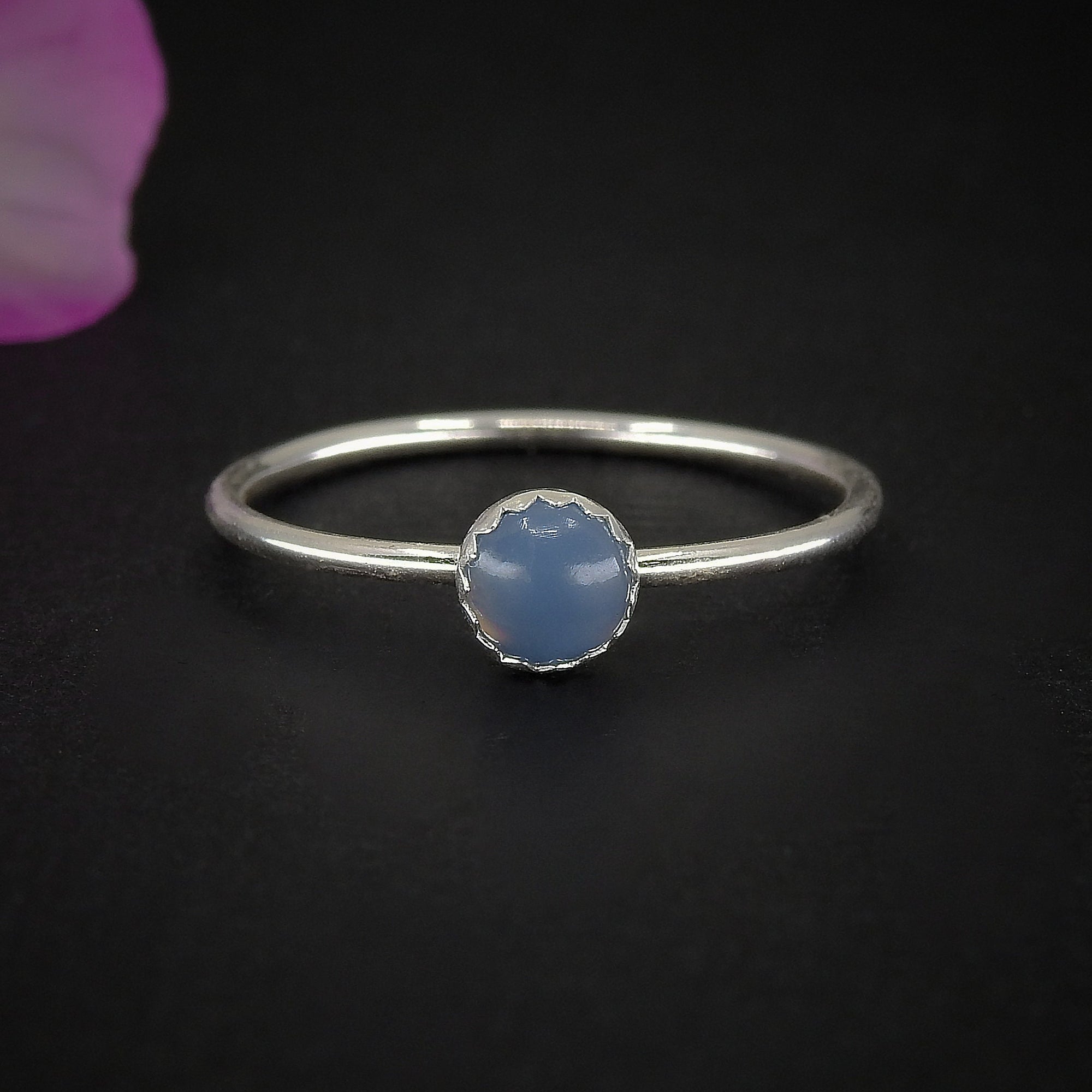Blue Owyhee Opal Ring - Made to Order 
