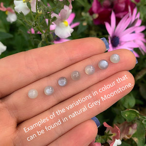 Grey Moonstone Ring - Made to Order 