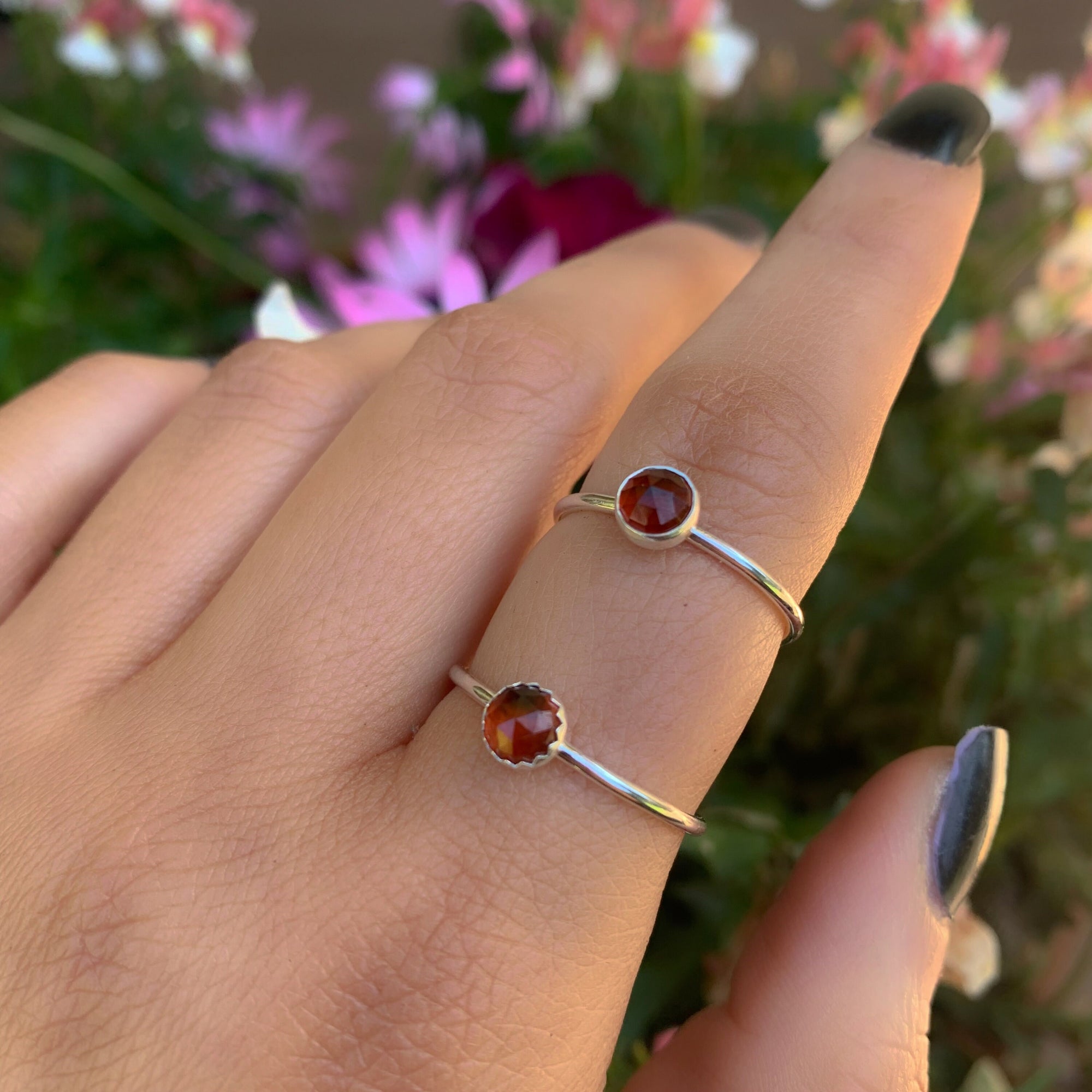 Hessonite Garnet Ring - Made to Order 