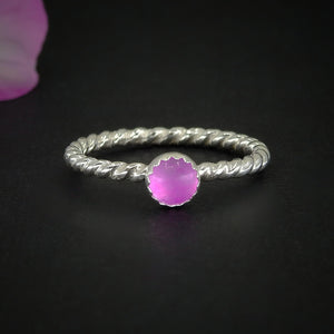 Lavender Jade Twist Ring - Made to Order 