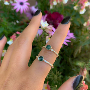Moss Agate Twist Ring - Made to Order 