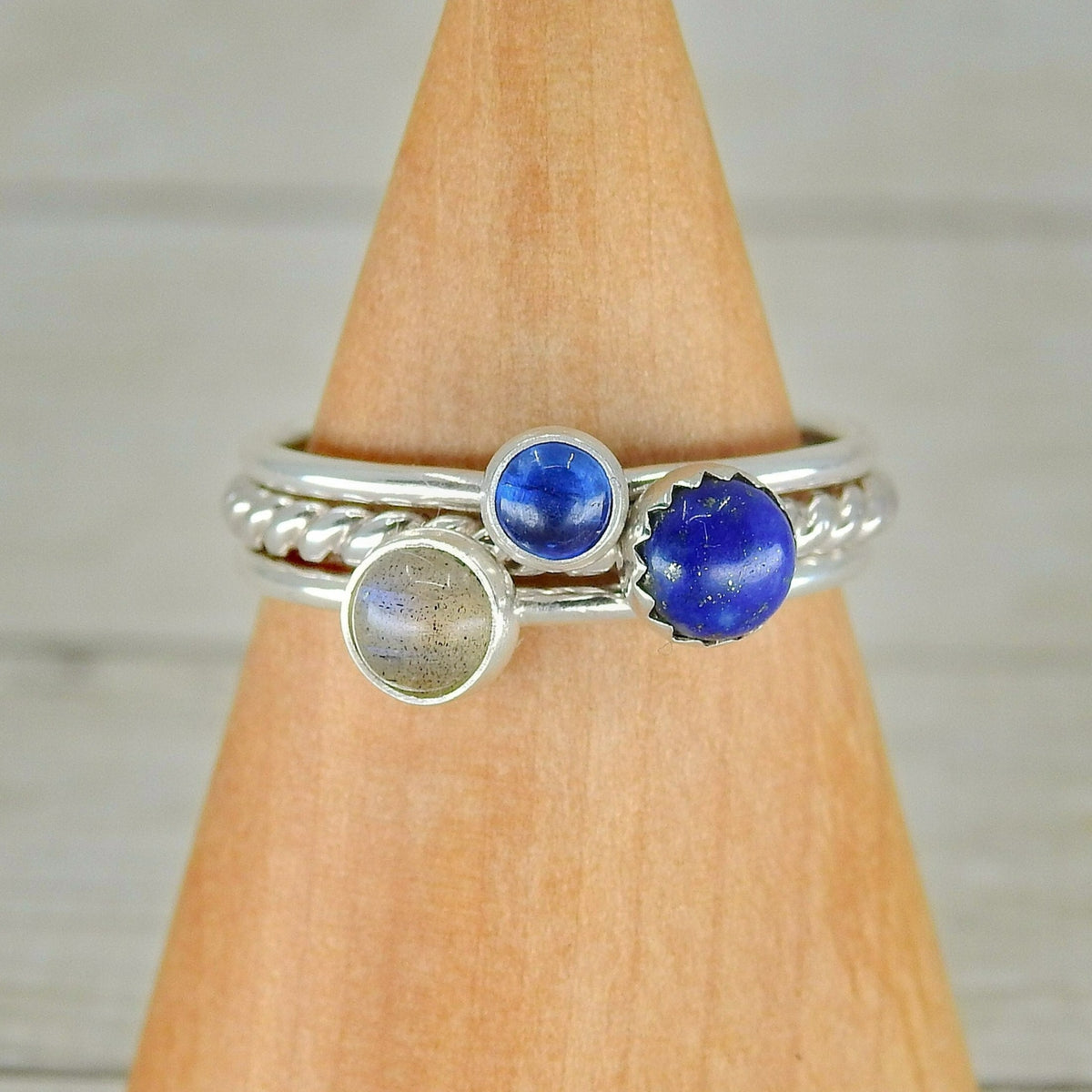 The Athena Ring Stack of Wisdom - Sterling Silver 