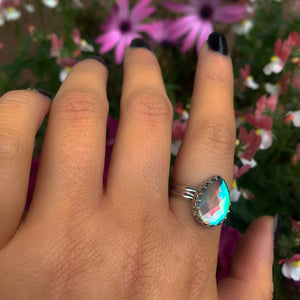 Angel Aura Quartz Ring - Size 8 