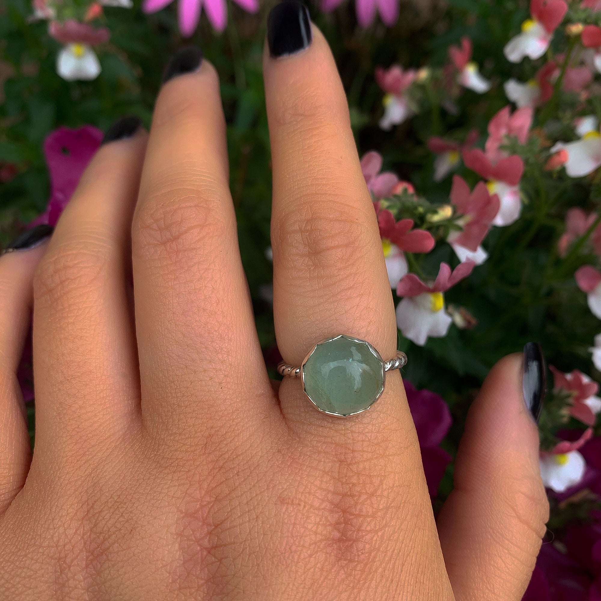 Aquamarine Ring - Size 7.5 
