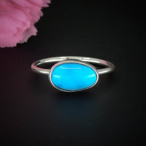 Sleeping Beauty Turquoise Ring - Size 9 