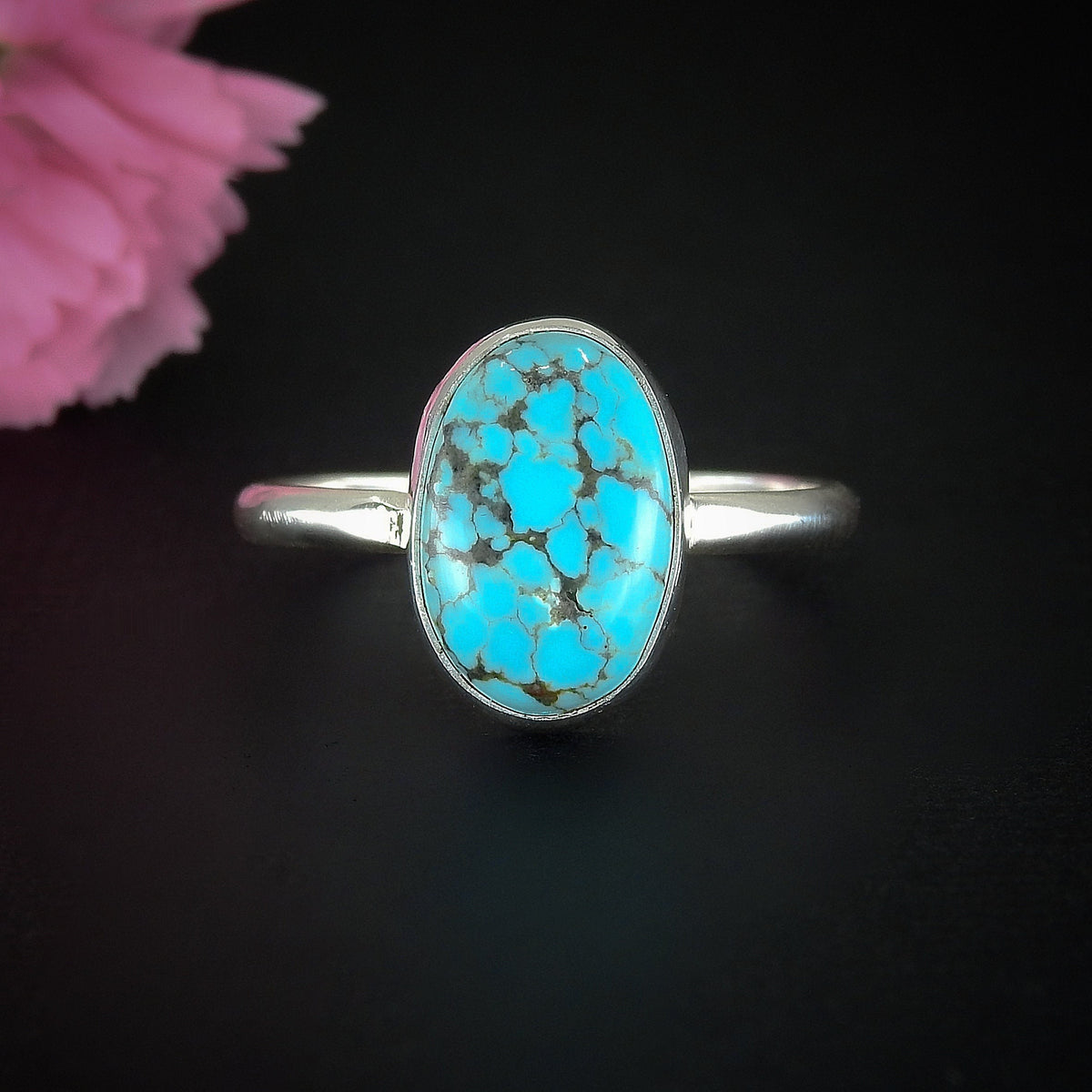 Number 8 Turquoise Ring - Size 12 