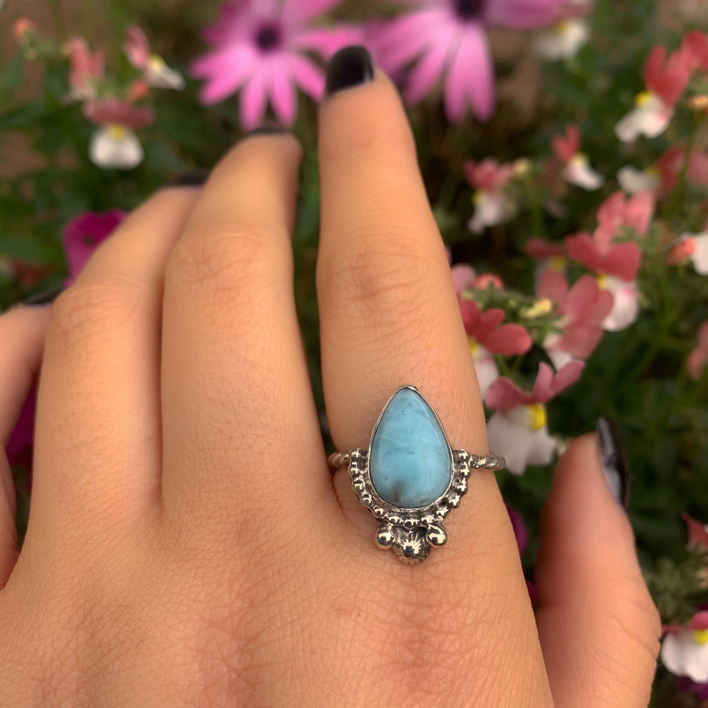 Larimar Ring - Size 9 