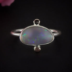 Australian Crystal Opal Ring - Size 9 1/2 