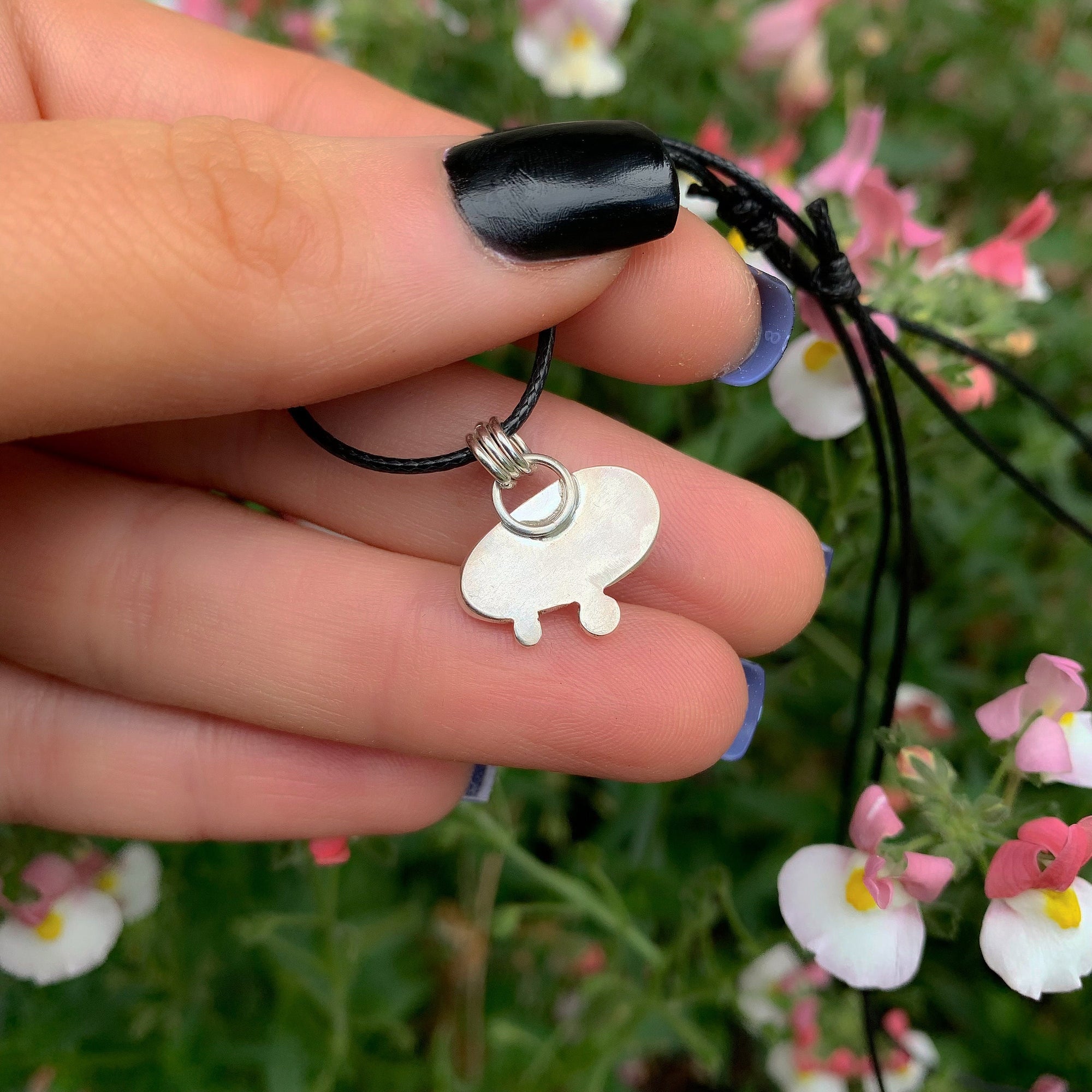 Australian Crystal Opal Pendant - Sterling Silver & 14 Karat Rose Gold 